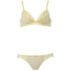 Yahoo! Yahoo!ショッピング(ヤフー ショッピング)デイリーAMOSTYLE 寄せブラ ブラ&ショーツセット6 M015（アイボリー） D65/M