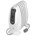 デロンギ(DeLonghi) ?オイルヒーター ?ピュアホワイト+ミディアムグレー ?ミニL字型フィ ...