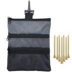 Amy Sport Golf Pouch Bag Multi Pocket Clip Zipper Hook to Bag  with 10 Pcs