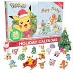 ポケモン ホリデー アドベントカレンダー 子供用 24ピース おもちゃのキャラクターフィギュア16個 クリスマスアクセサリー8個 初回特別版 対象年