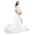 Yihaojia Maternity Clothes DRESS レディース US サイズ: Medium カラー: ホワイト