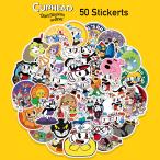  cup head стикер 50 шт. комплект PVC водонепроницаемый наклейка CUPHEAD retro Indy - игра аниме герой кружка man 