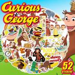 o... George стикер 52 шт. комплект PVC водонепроницаемый наклейка Curious George Curious George аниме книга с картинками герой товары 
