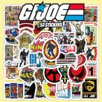 G.I.ジョー ステッカー 53枚セット PVC 防水 シール 大量 GIジョー G.I. JOE 兵士 人形 フィギュア おもちゃ 玩具 アメリカ ミリタリー アニメ 映画