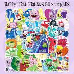 Happy Tree Friends стикер 50 шт. комплект PVC водонепроницаемый наклейка happy tree f линзы HTF - pitsuli аниме ужасы герой товары 