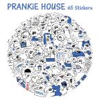 ショッピングステッカー PRANKiE HOUSE ステッカー 65枚セット プランキー ハウス scooty studio 犬 防水 シール 韓国 雑貨 文房具 キャラクター