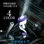 車載加湿器 車用 車載用 カー用品 電化製品 シガーソケット USB充電器付き 2ポート 加湿 空気清浄 静電防止 スチーム ミスト アロマ対応 軽量