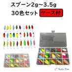 スプーン トラウトルアー セット ケース付き 渓流 管釣り 2g 3g ルアー ニジマス ヤマメ イワナ バス ルアーセット