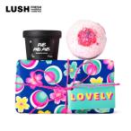 LUSH ラッシュ 公式 ラブリー 桜日記 ソルティロック バスボム 入浴剤 泡 スクラブ 角質ケア プレゼント プチギフト ギフト セット コスメ