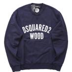 ショッピングディースクエアード DSQUARED2 ディースクエアード2 ロゴ クルーネック スウェットシャツ ネイビー 紺 COOL FIT CREWNECK SWEATSHIRT  メンズ  クルーネック フロントロゴ