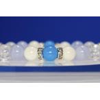 オリジナルデザインブレスレットスリーピングビューティーターコイズ淡水パール...