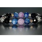 オリジナルデザインメンズブレスレットカイヤナイトラベンダーアメジストオニキ...