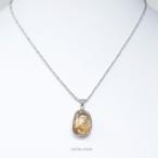 ルチルクォーツペンダントトップネックレストップペンダントヘッド天然石パワー...