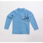 hakka baby* - ka baby прекрасный товар Kids принт Rush Guard купальный костюм голубой размер SS