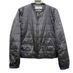 ショッピングプラダ 極美品 PRADA プラダ トライアングルロゴ ダウンジャケット 290510 ネイビー レディース 44 Aランク 中古 鑑定済