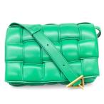 [6/16 цена модифицировано .] превосходный товар BOTTEGA VENETA Bottega Veneta pateto кассета сумка на плечо 591970 кожа зеленый унисекс A разряд б/у оценка settled 