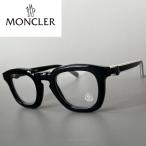 MONCLER メガネ ML5195 モンクレール ウェリントン メンズ レディース ブラック ホワイト 黒ぶち 眼鏡 スタイリッシュ 黒 白 新品 ツートン