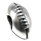 Amoony Beads USA Football Charm 925 Sterling Silver Rugby Ball Charm Sport