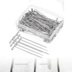 QuickYen булавка примерно 100 листов T type шелк булавка 27/32/38/45/51/53mm из нержавеющей стали шелк булавка долговечность .. плетеный парик производства 