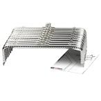 ショッピングがま口 starPG 18cm がま口 口金 型紙付き シンプル 角型 シルバー ホビー DIY 10本セット