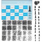 Zmbroll 1560個 ブラック フラットヘッ�