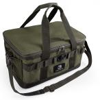 ソフトコンテナ キャンプ 収納ボックス コンテナ ギアケース 自立式 クッション材入り PVC裏生地 仕切り板付き コンテナボックス アウトドア