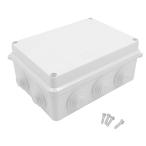 TUISKU ジャンクションボックス 電源ボックス 屋外 防水 電気ボックス 電盤 小型 防塵 接続 ホワイト 長方形 150×110mm