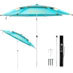  зонт рыбалка способ . сильный рыбалка для зонт пляжный зонт одним движением . регулировка угла .. кодирование 2025 новейший затемнение UV cut водонепроницаемый перевозка 