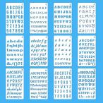 Renjzle stencil сиденье алфавит rufa спальное место stencil plate садоводство Silhouette stencil покраска инструмент маркировка pre 