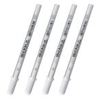 サクラクレパス ジェルボールペン ジェリーロール ホワイト 3種4本入り XPGB4