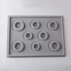 ブレスレットデザインボード 天然石ブレスレット ハンドメイドキット DIY ビーズ細工 宝石 エナジーストーン デザイントレイ グレー文字盤 1