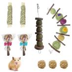 YBGGJO хомяк чистка зубов мяч 9 позиций комплект без добавок натуральный яблоко дерево палка древесина для грызки чистка зубов заяц morumoto игра инструмент .. игрушка s