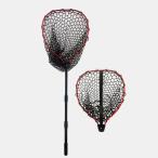 PRO FISHING 伸縮式ゴム製のフィッシングネット ランディングネット 中型~大型魚対象/軽量アルミボディ 携帯用です します 淡水/海水