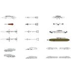 ファインモールド 1/72 航空機シリーズ アメリカ軍 航空機用ミサイルセット2 60s-70s プラモデル FP44