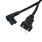 JSER USA 2 булавка мужской из 90 раз прямой угол IEC 320 C7 источник питания снабжение 220V 10A максимальный код кабель 100cm