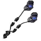 Kaedearka Эдди a мотоцикл USB источник питания водонепроницаемый мотоцикл специальный USB смартфон зарядка USB порт SAE DC 12V плавкий предохранитель источник питания переключатель 