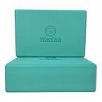 TEEYAR йога блок 2 шт. комплект 3 размер 23 x 15 x 7.4/7.6cm высокая плотность кроме того, большой 23 x 15 x 10cm средний плотность 
