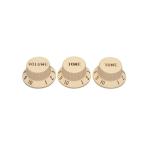 Fender パーツ StratocasterR Knobs Aged White