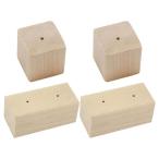 OUNONA 花絞り台 取付ベース 木製 フラワーネイルスタンド グフラワーベース フラワーリフター 装飾ツール 木製 フラワーネイルベース ス