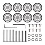  чемодан литейщик для замены шина диаметр 50mm ширина 10mm чёрный тихий звук колесо 8 шт. комплект винт имеется 2 размер соответствует дорожная сумка Carry ba