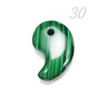 勾玉マラカイト30ｘ20mm