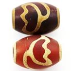 Yahoo! Yahoo!ショッピング(ヤフー ショッピング)チベット　天珠ビーズ    蓮花　　14×10mm 　1個売り