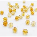 シトリン 4.0mm玉 ランク-AA 1粒売り 天然石ビーズ 黄色水晶 丸玉 素材 穴空 アクセサリーパーツ パワーストーン