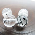 トルマリン入り水晶6.0mm玉AA...