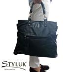 【STYLUKスタイラック】2way3style 大容量ショルダーバッグ&amp;トートバッグメンズ(ファッション雑貨) バッグ 黒 [mjnt121bk]