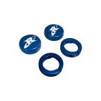 {RY206-BL}RIVA ODI Grip End Cap &amp; Clamp Kits Blue блокировка кольцо колпак голубой 