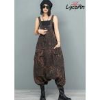【LycoAn】ノクターナルレオパードオールインワン /シック/ヒョウ柄/オーバーオール