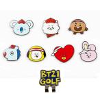 【BT21 GOLF 日本総代理店】 BT21 ビーティーイシビル HOLE IN ONE ホールインワン ボールマーカー BT21 GOLF ゴルフ 【メール便対応】
