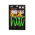 着火剤 ジッパータブ Bush Craft Incファイヤーコードジッパープル (Fire Cord Zipper Pulls) 5個入り 全12色 火起こし ジッパー キーチェーン アクセサリ