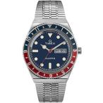 Timex Men's Q Reissue 38mm Stainless Steel Bracelet Watch  Stainless Steel/Blue (TW2T80700)  One Size　並行輸入品